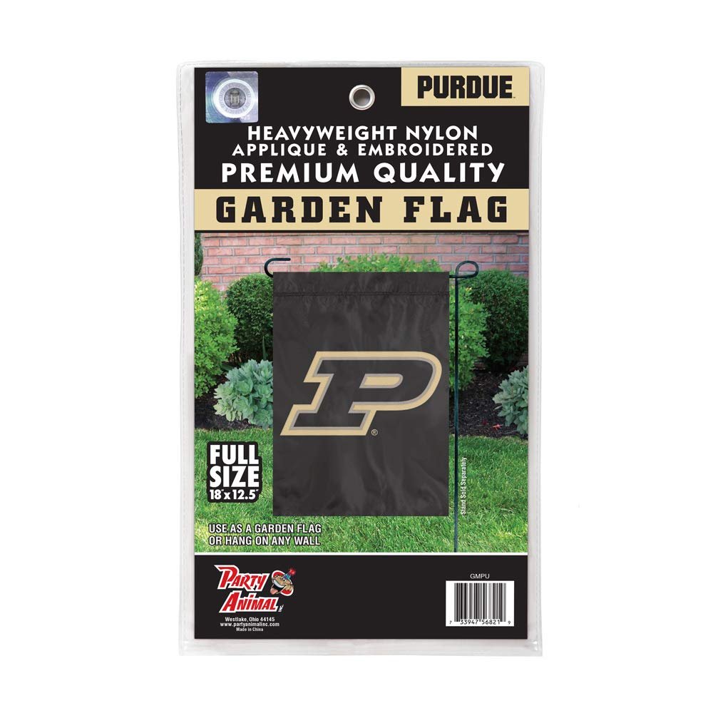 Purdue University Boilermakers Premium Garden Flag Banner, 12.5x18 Inch, Embroidered Applique, Nylon 3