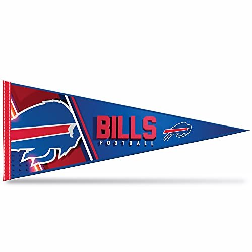 Buffalo Bills Primary 12" x 30" Felt Wall Décor Pennant - Great for Home/Bed Room/Man Cave Décor 7
