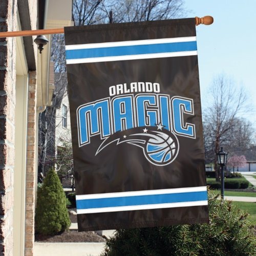 Orlando Magic Premium House Banner Flag, Applique Embroidered, Double Sided, 44x28 Inch 3