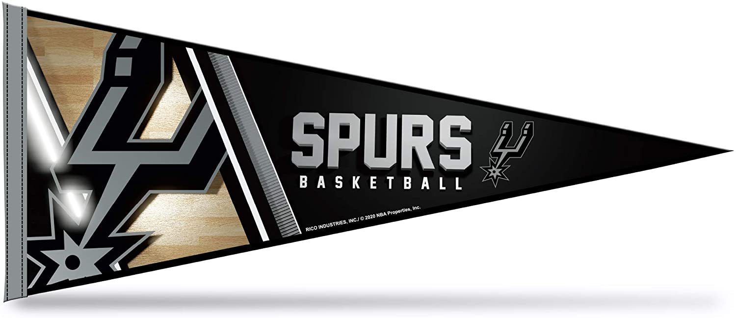 San Antonio Spurs Pennant 12x30 Inch Soft Felt 1