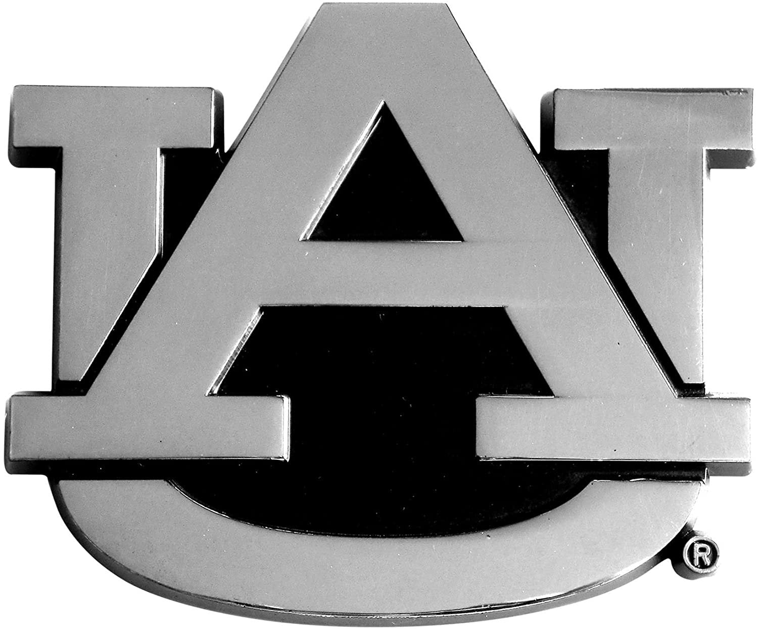 Auburn University Tigers Premium Solid Metal Raised Auto Emblem, Shape Cut, Adhesive Backing 1