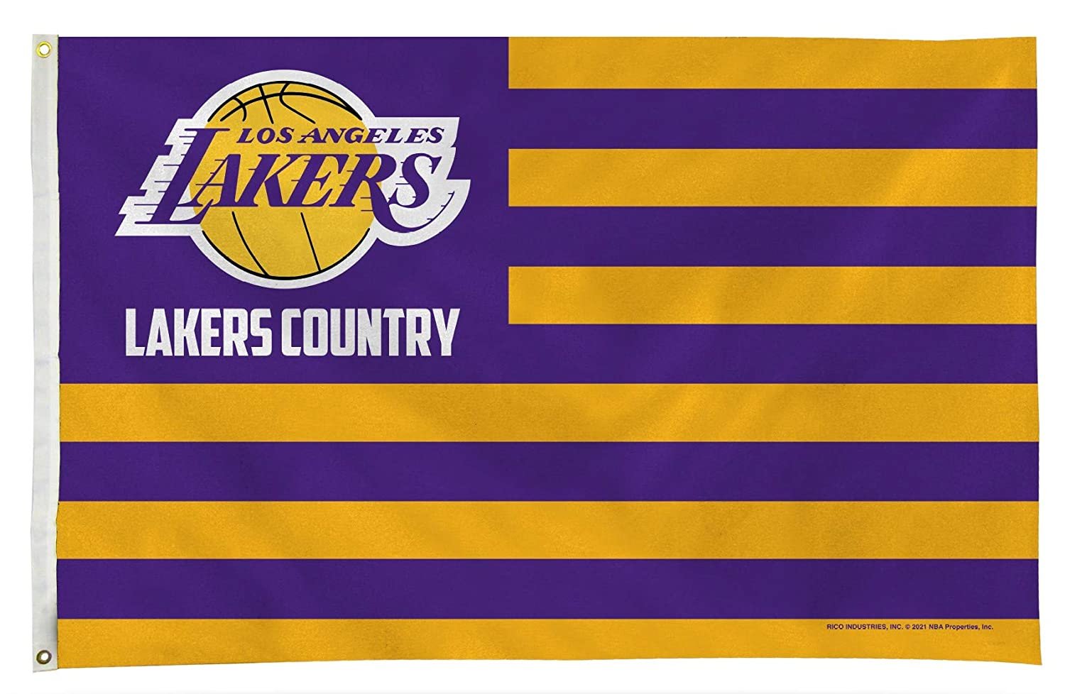 Los Angeles Lakers Flag Banner 3x5 Country Design Premium with Metal Grommets Outdoor House Basketball 1