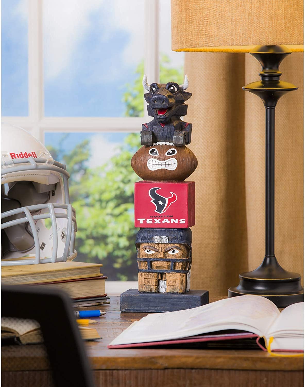 Houston Texans 16 Inch Tiki Totem Garden Statue Resin Outdoor Decoration 4