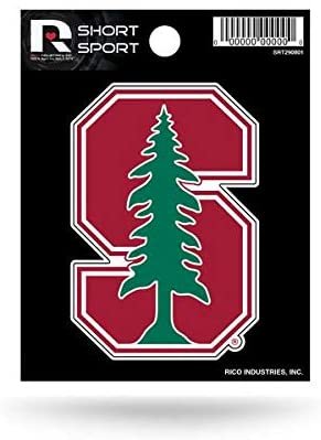Rico SRT290801 NCAA Stanford Short Sport Decal Sports Fan Home Decor, Multicolor, One Size