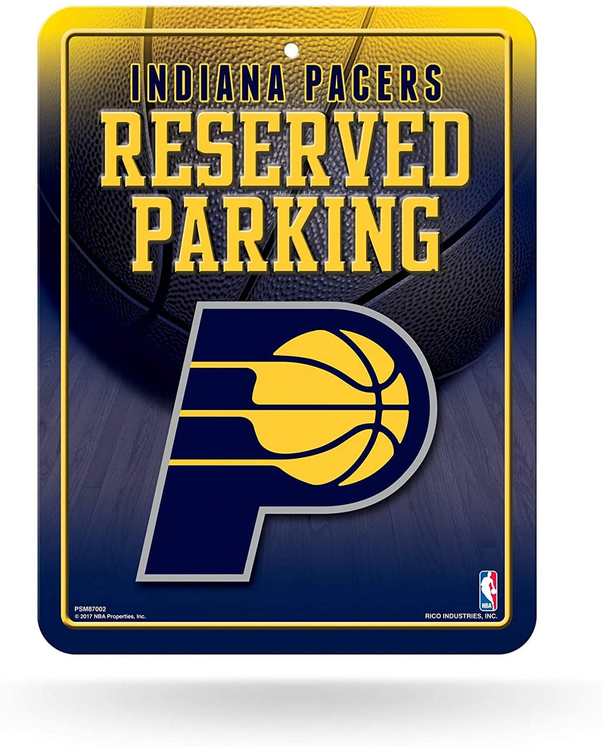 Indiana Pacers Metal Parking Sign 1