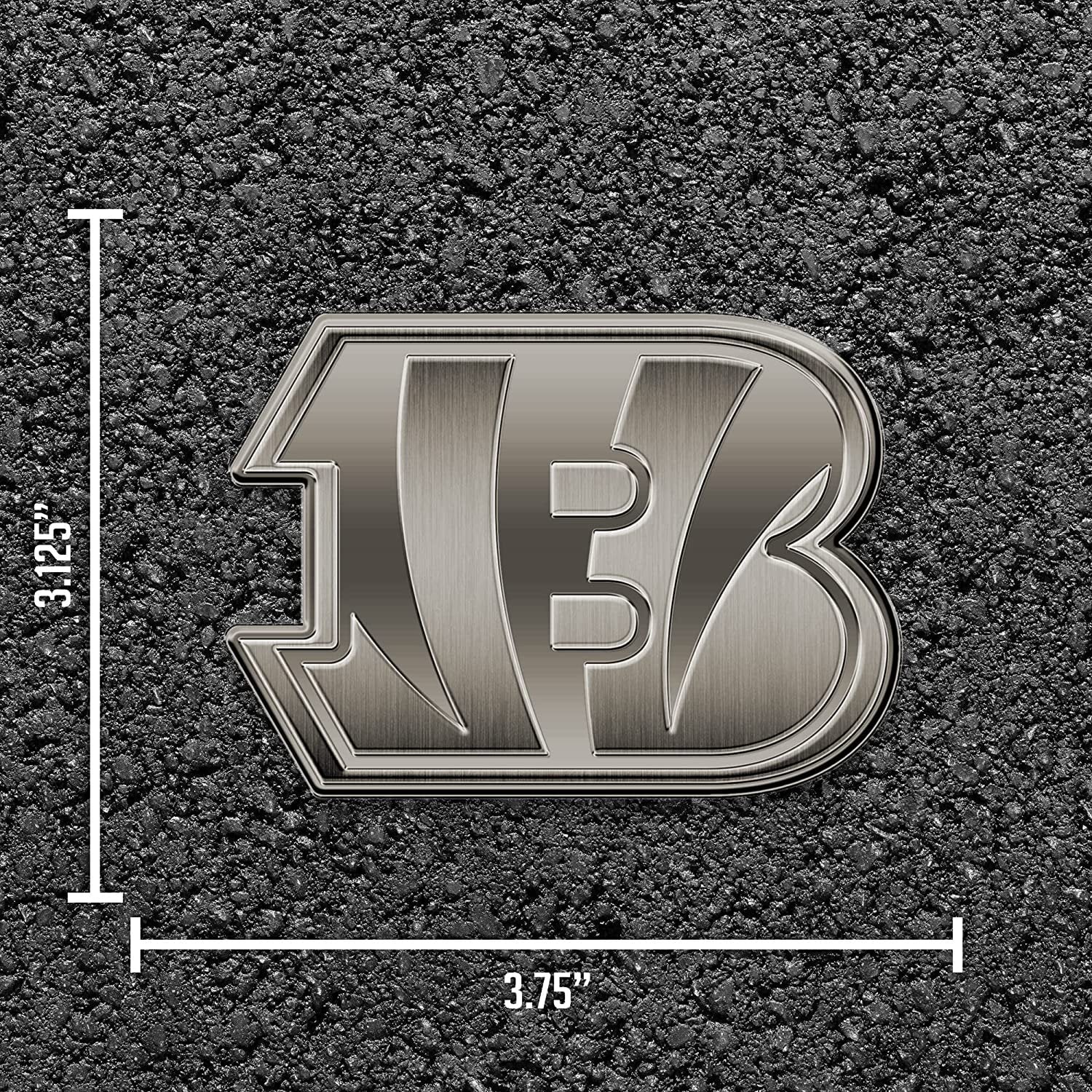 Cincinnati Bengals Auto Emblem Solid Metal Antique Style 4