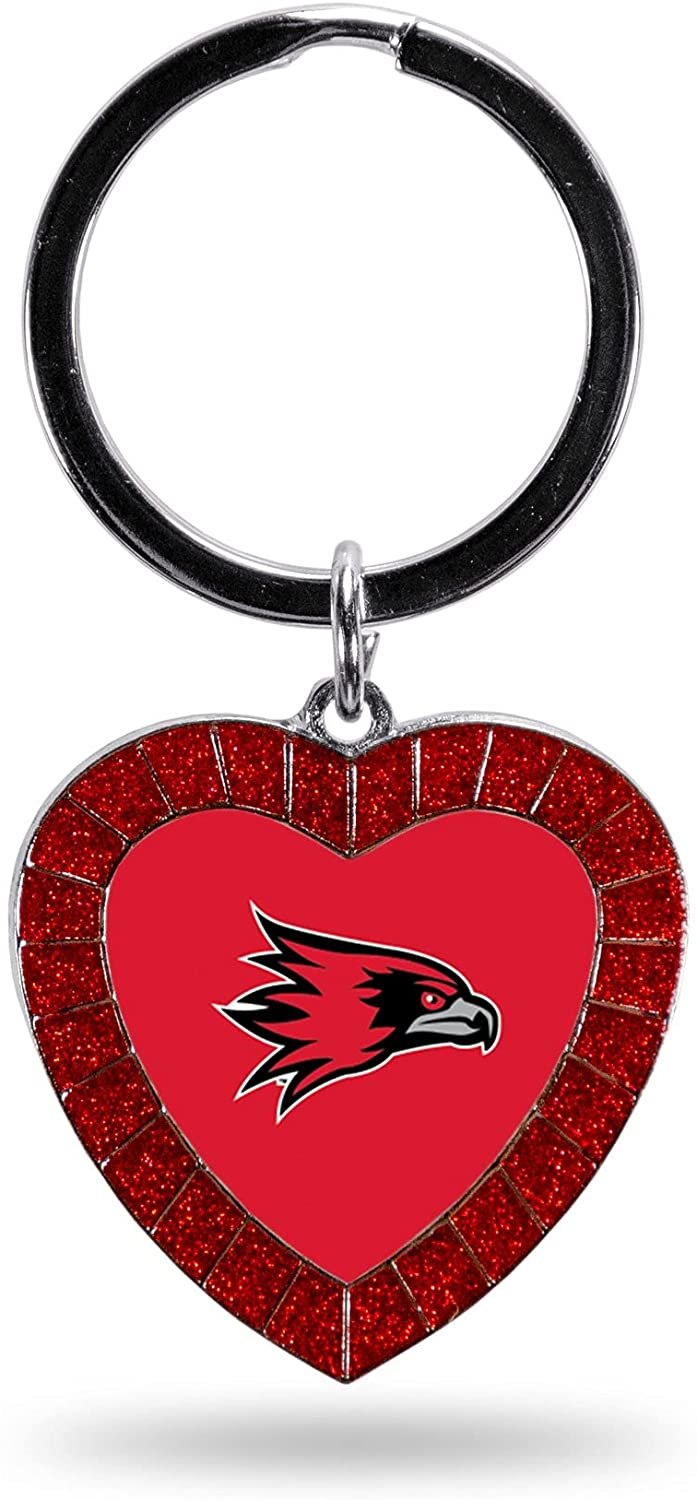 Southeast Missouri State Keychain Rhinestone Heart Decal Emblem Team Color University of