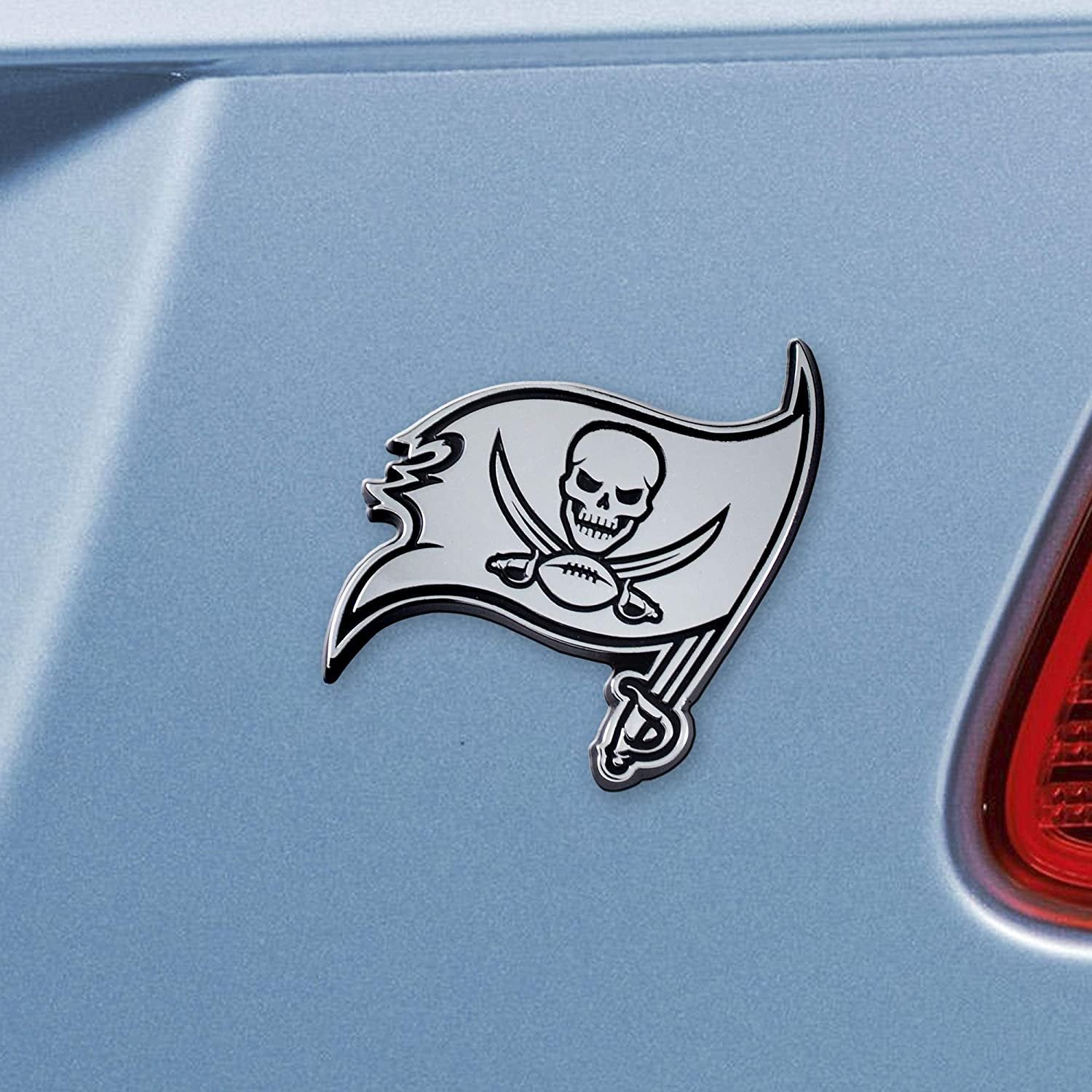 Tampa Bay Buccaneers Solid Metal Raised Auto Emblem Decal Adhesive Backing 2