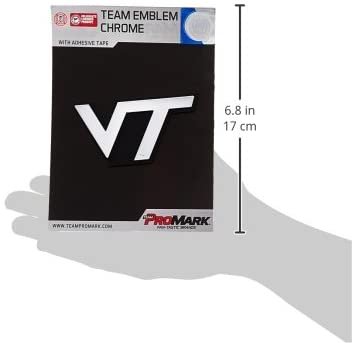 Virginia Tech Hokies Chrome Automobile Emblem University of