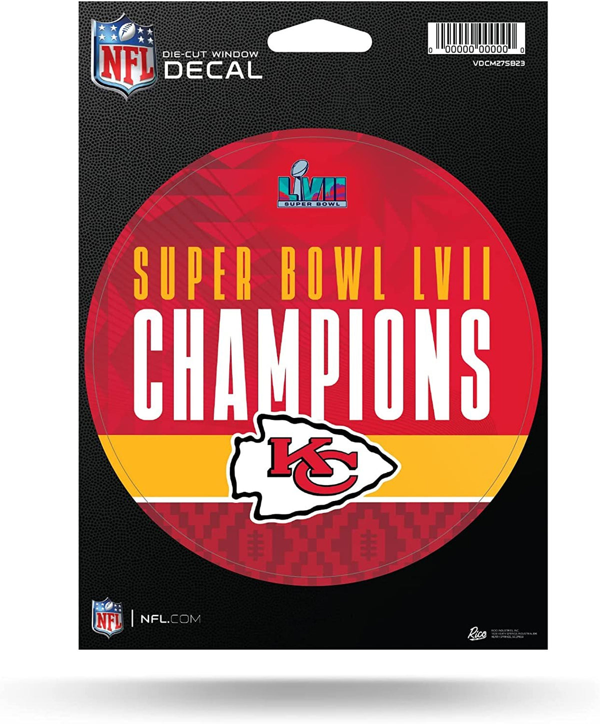 Kansas City Chiefs 2023 Super Bowl LVII Champions 5 Inch Die Cut Decal Sticker Flat Vinyl 1