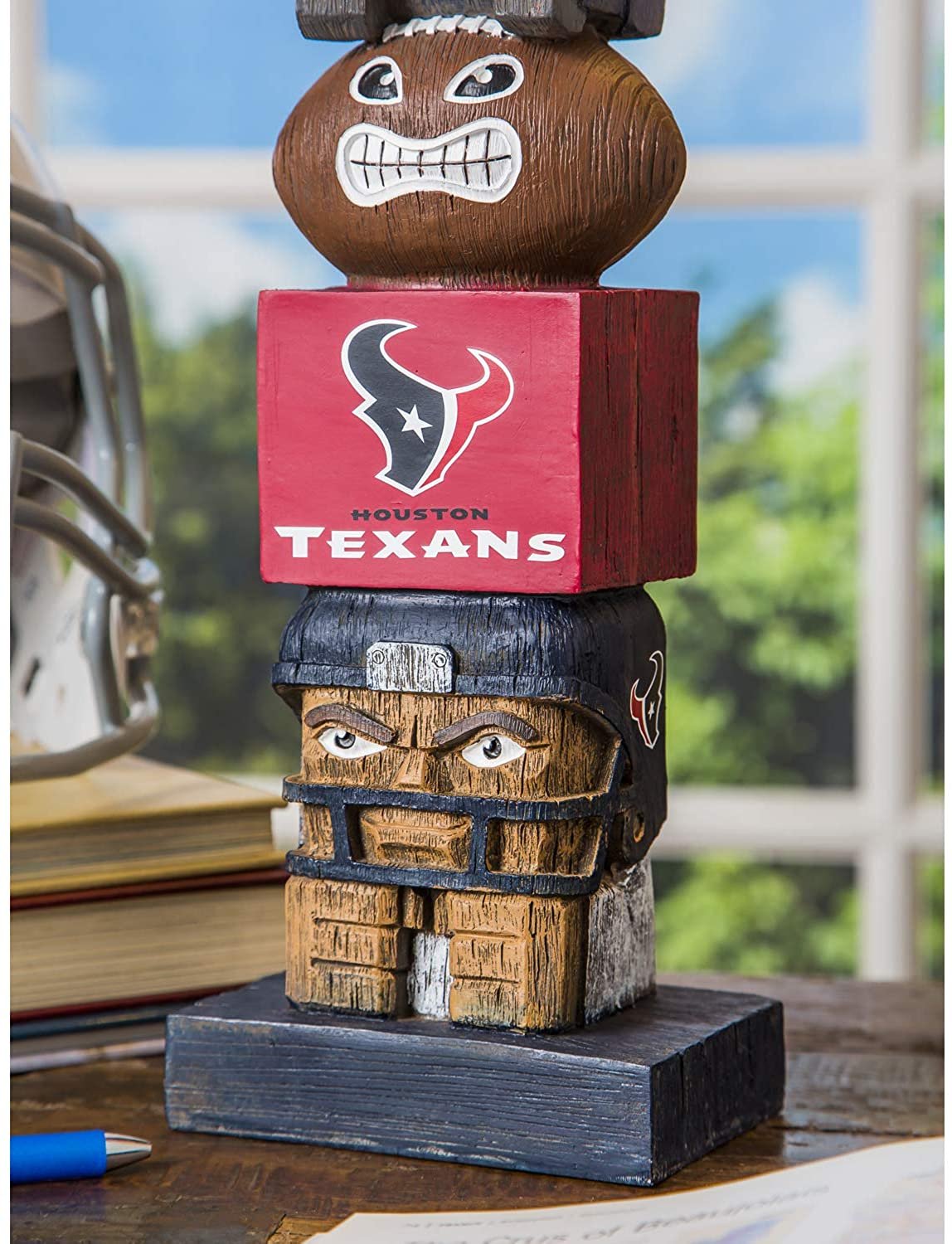 Houston Texans 16 Inch Tiki Totem Garden Statue Resin Outdoor Decoration 7