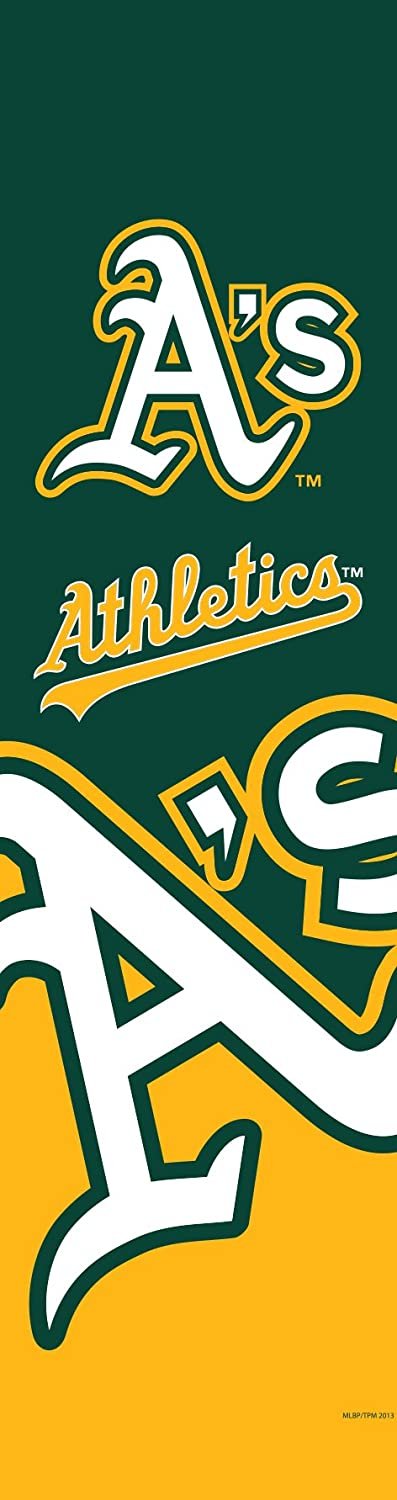 Oakland Athletics A's Door Banner Flag, 84 x 24 Inch, Elastic Straps on Back, House or Office 1