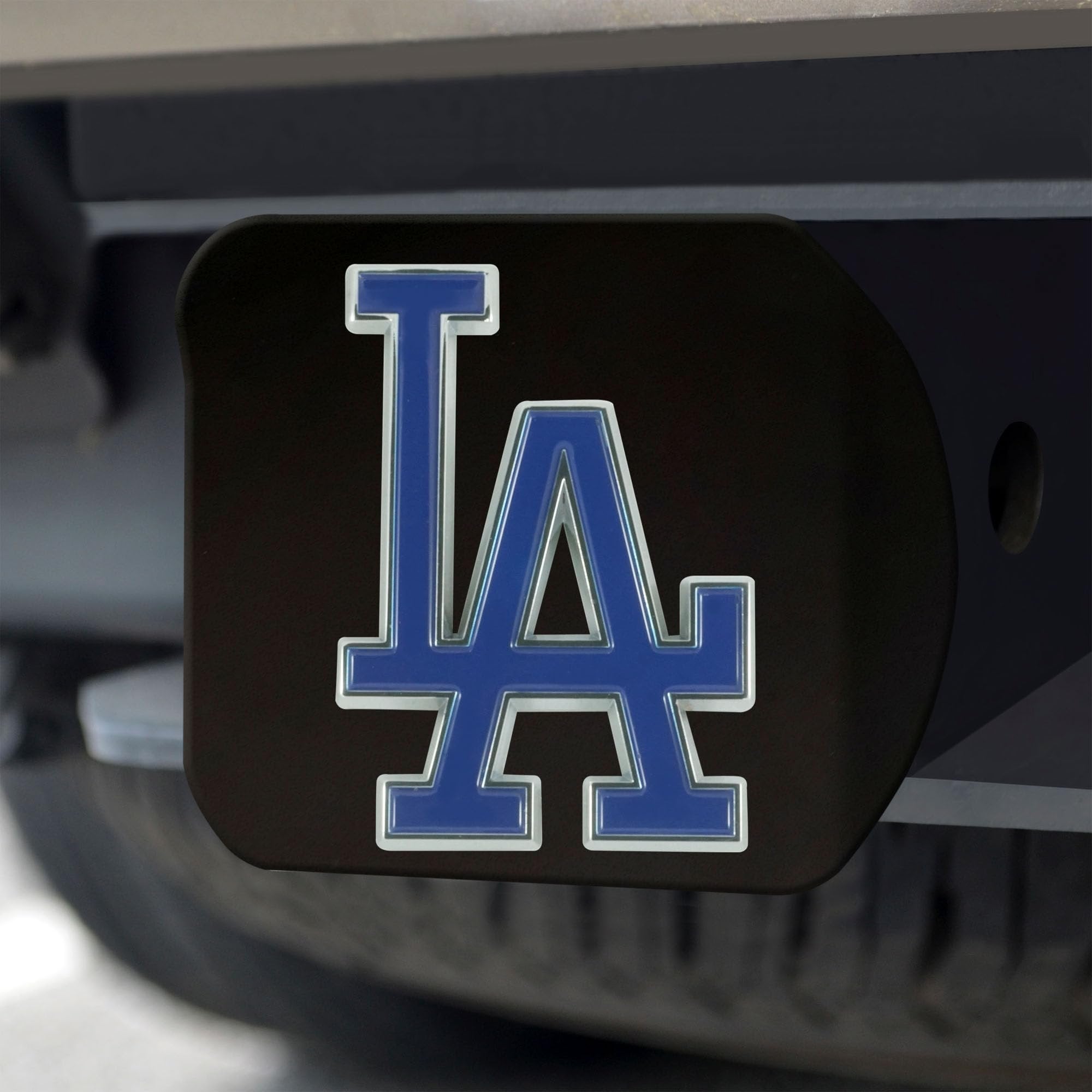 FANMATS 26621 Los Angeles Dodgers Color Hitch Cover - Black