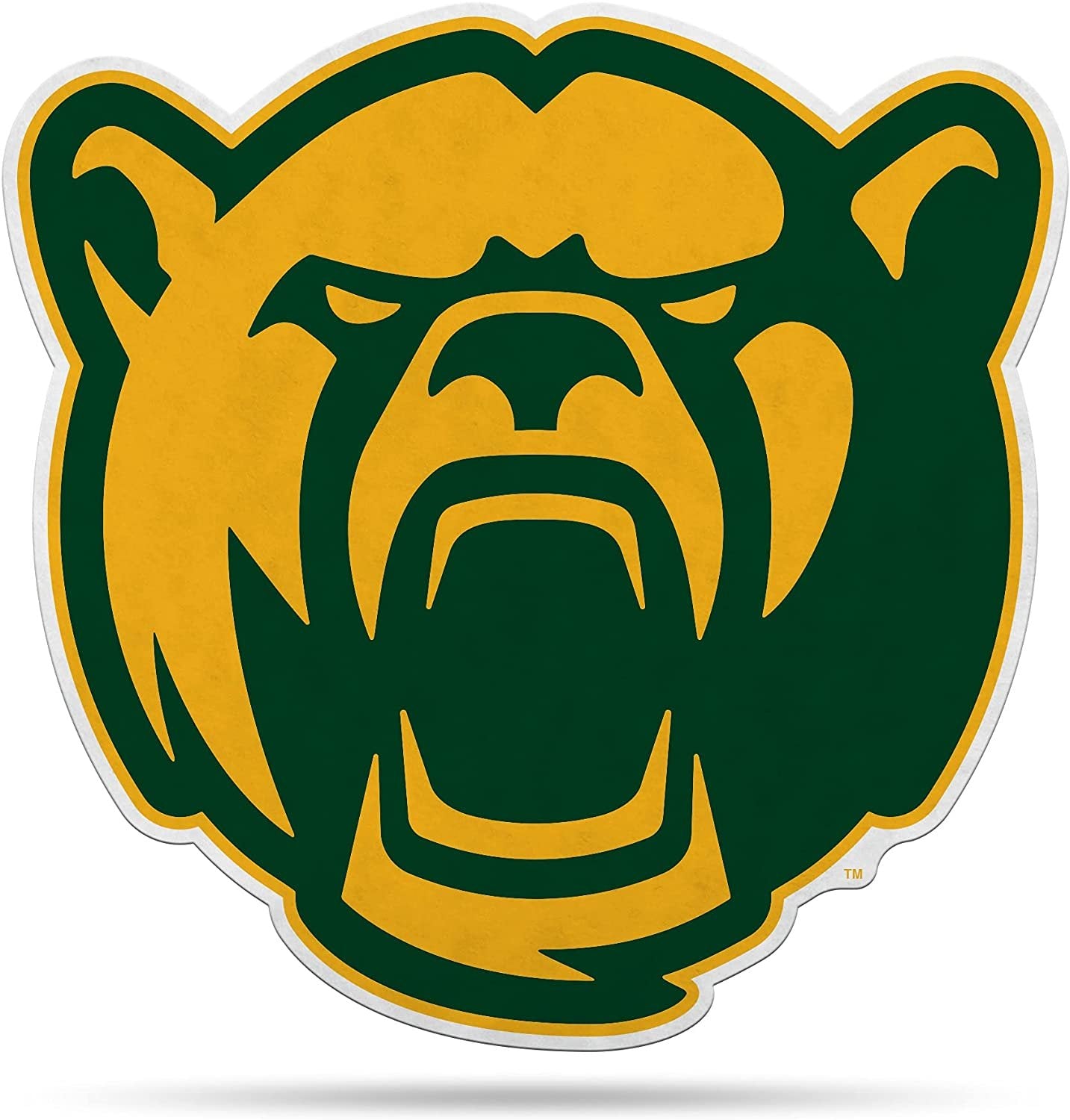 Rico Industries NCAA Baylor Bears Shape Cut Mascot Pennant - Home, Living Room, Bedroom, Mancave Decor - Soft Felt Material - Made