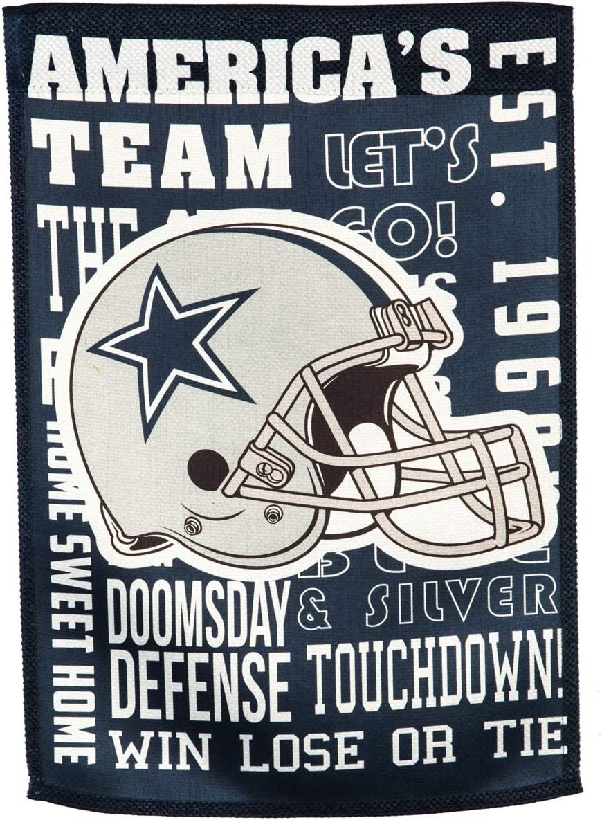 Dallas Cowboys Premium Double Sided Banner Flag 28x44 Inch Fan Rules Design Indoor Outdoor