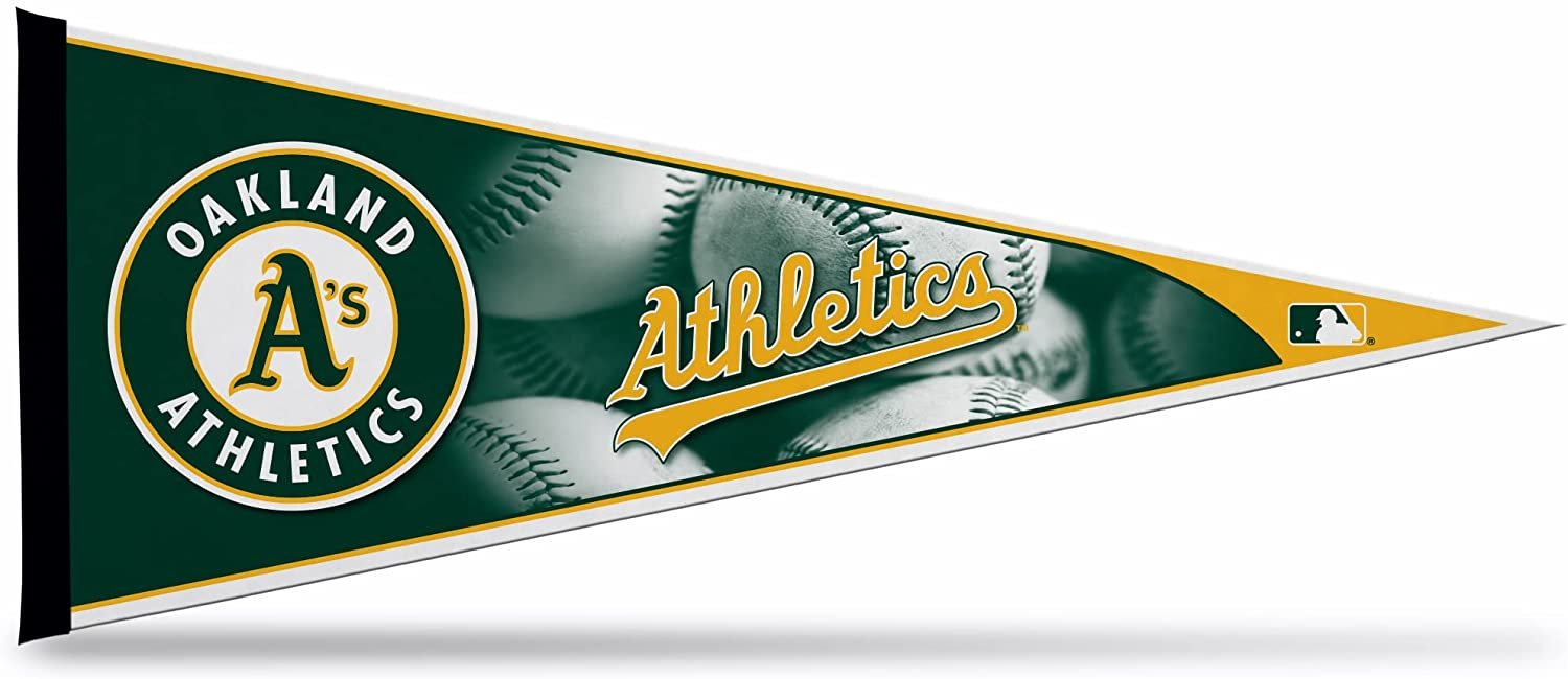 Oakland Athletics A's Soft Felt Pennant, Primary Design, 12x30 Inch, Easy To Hang 1