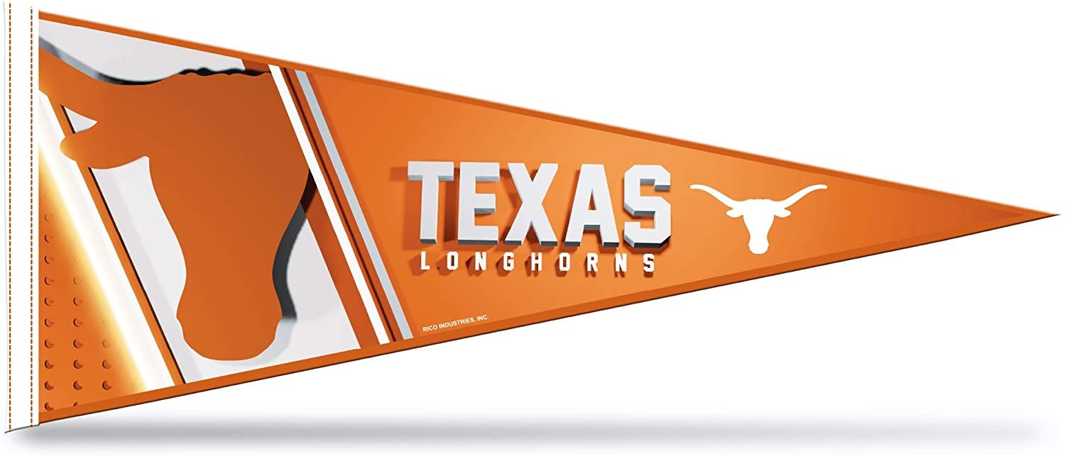 Texas Longhorns Pennant 12x30 Inch Soft Felt University of 1