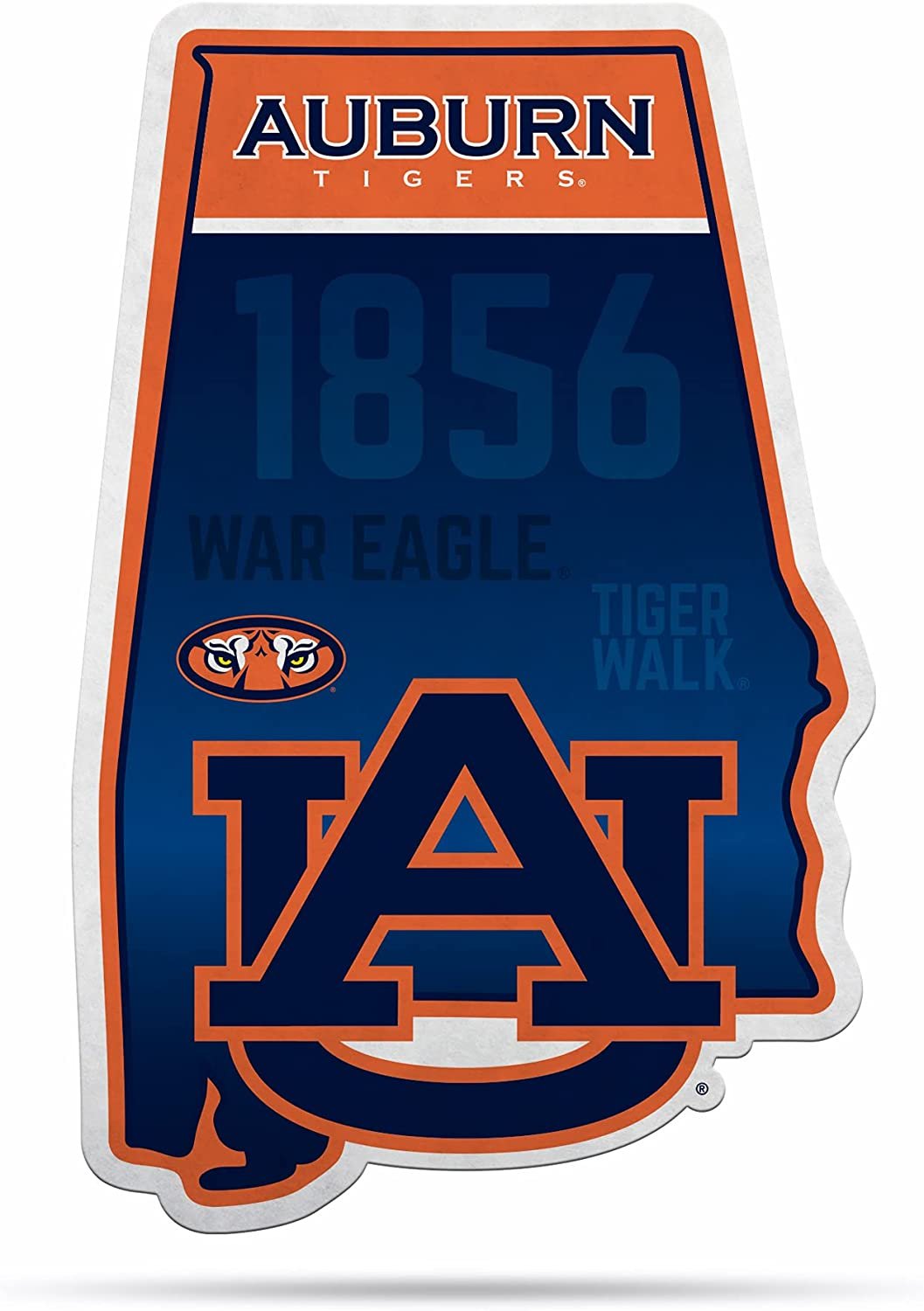 Auburn Tigers Pennant State Shape 18 Inch Soft Felt University of