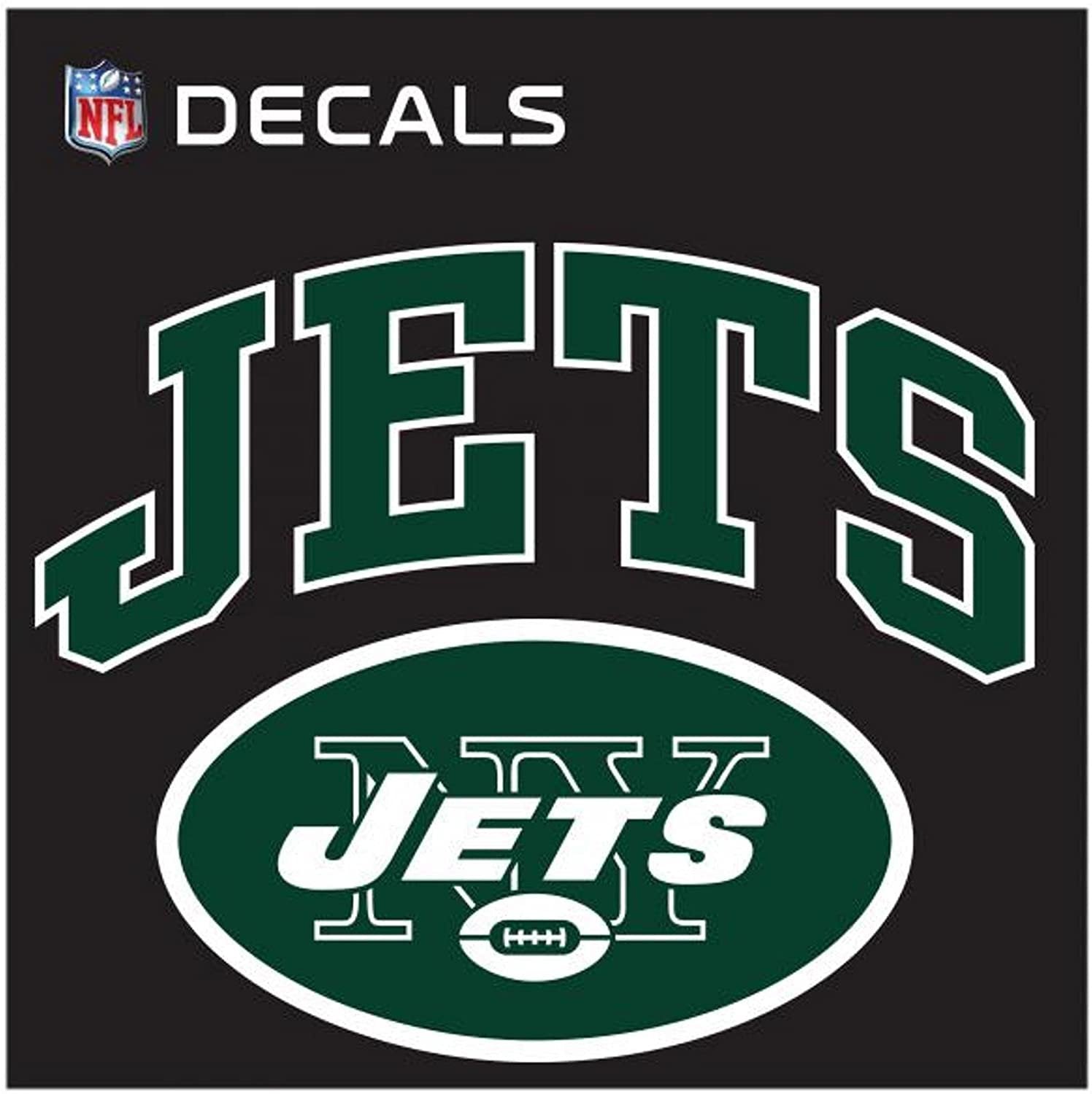 New York Jets 12 Inch Arched Decal Sticker, Vinyl Auto Home Football 1