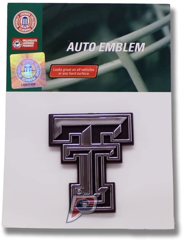 Texas Tech Red Raiders Car 3D Chrome Auto Emblem 1
