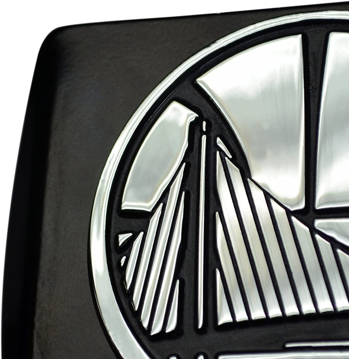 New York Yankees Hitch Cover Solid Black Metal with Raised Chrome Metal Emblem 2 Inch Square Type III 4