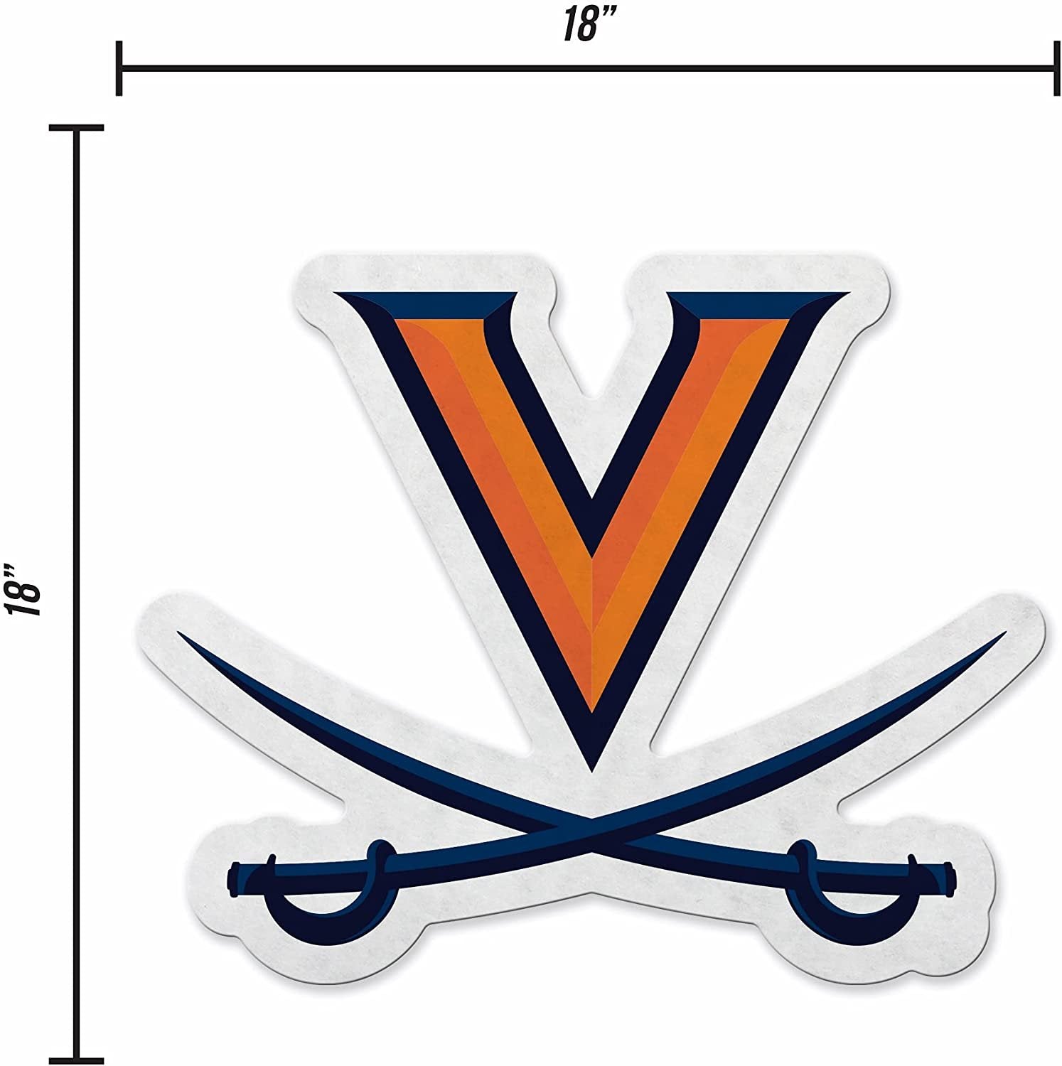 University of Virginia Cavaliers Soft Felt Pennant, Primary Design, Shape Cut, 18 Inch, Easy To Hang 5