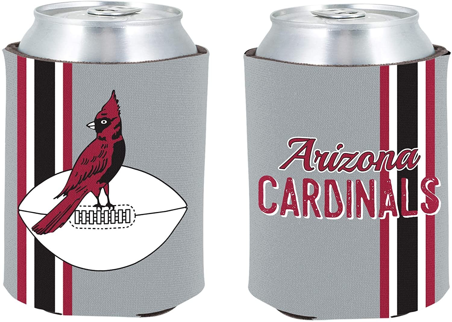 Arizona Cardinals 2-Pack Retro Throwback Design 12oz CAN Neoprene Beverage Insulator Holder Football 1