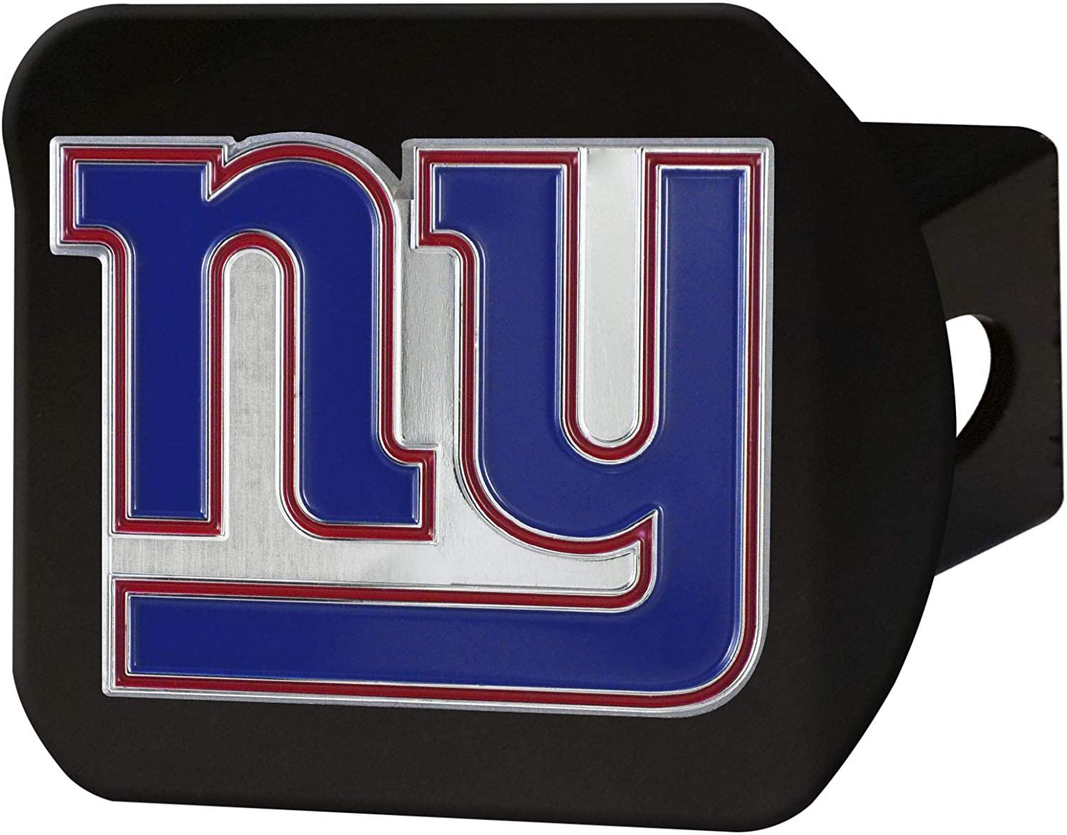 New York Giants Hitch Cover Black Solid Metal with Color Metal Emblem 2" Square Type III