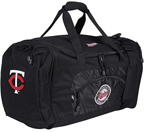 Minnesota Twins Premium Duffel Bag Roadblock Embroidered Design 21 Inch 1