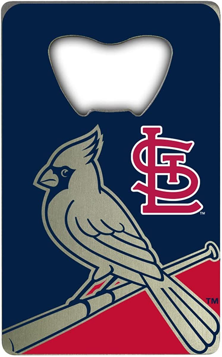 St Louis Cardinals Heavy Duty Metal Bottle Opener Credit Card Size 2 x 3.25 Inch 1