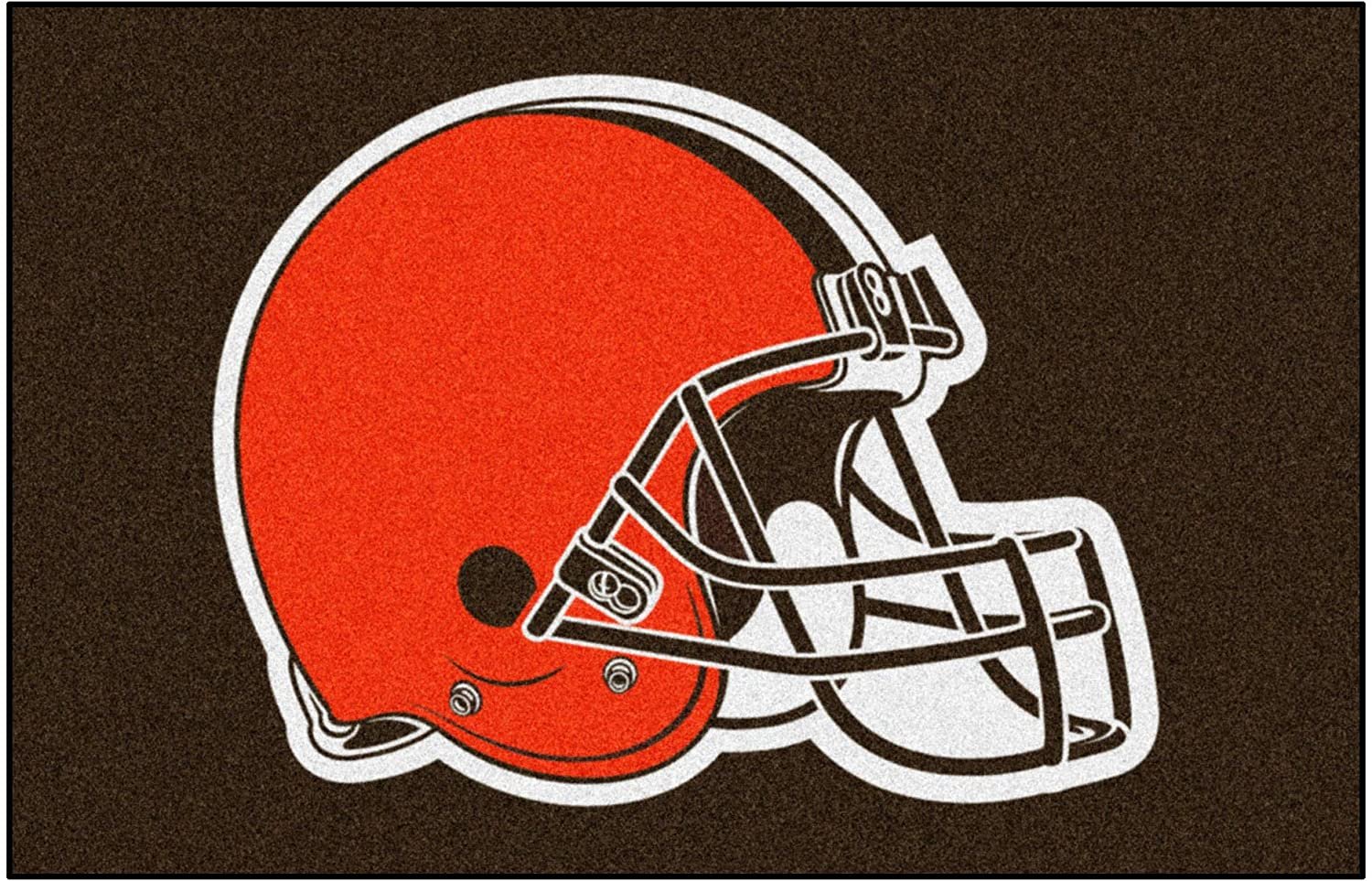 Cleveland Browns Floor Mat Area Rug, 20x30 Inch, Nylon, Anti-Skid Backing 1