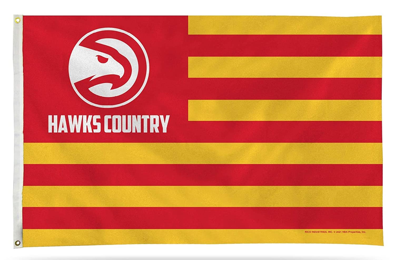 Atlanta Hawks Flag Banner 3x5 Country Design Premium with Metal Grommets Outdoor House Basketball 1