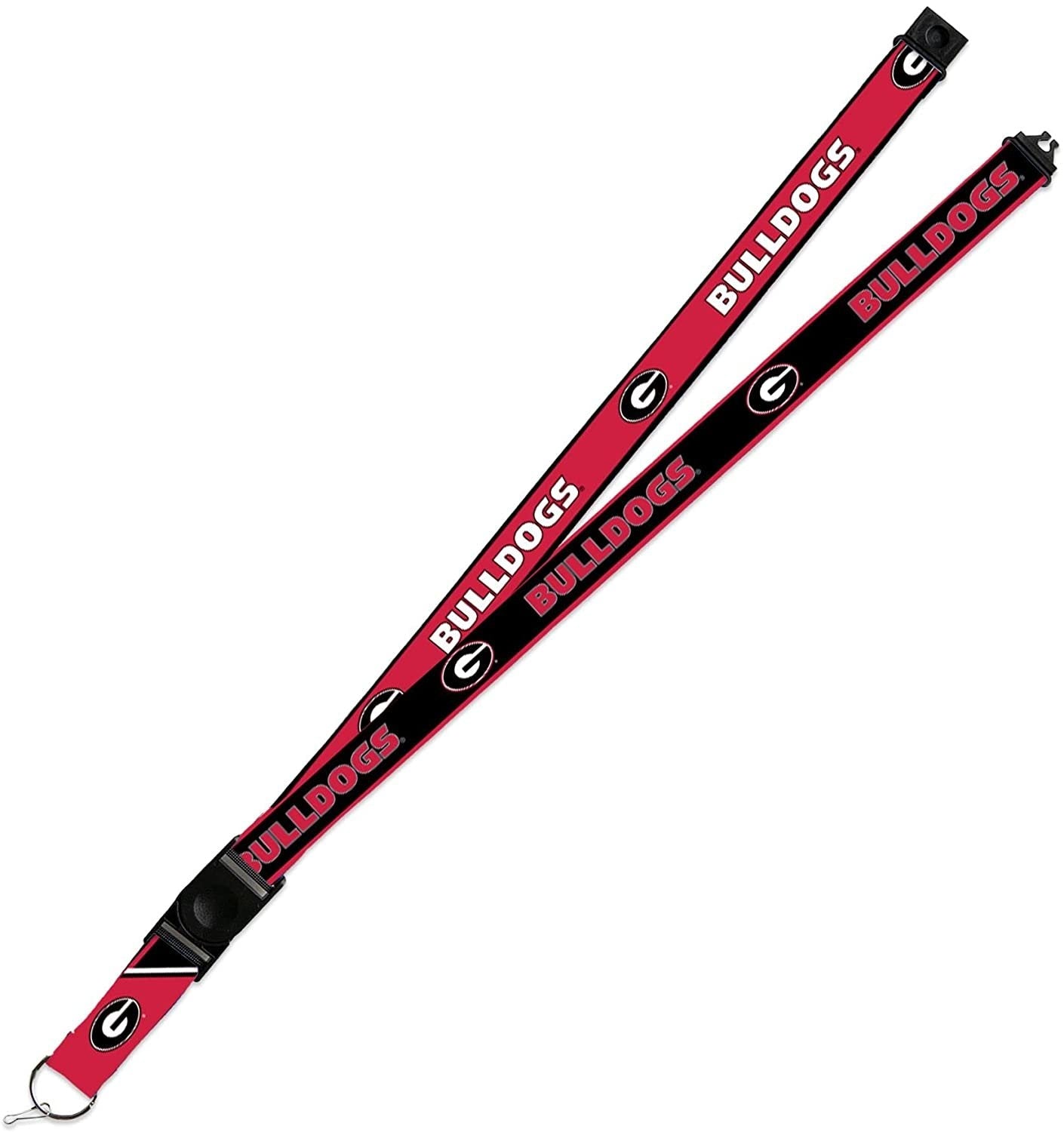 Georgia Bulldogs Lanyard Keychain 2-sided Breakaway Clip University of 1