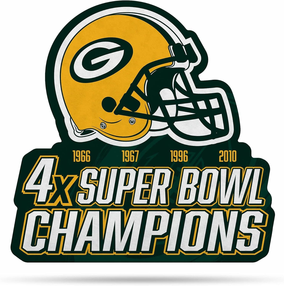 Rico Industries NFL Football Green Bay Packers Champ Shape Cut Pennant - Home and Living Room Décor - Soft Felt EZ to Hang 1