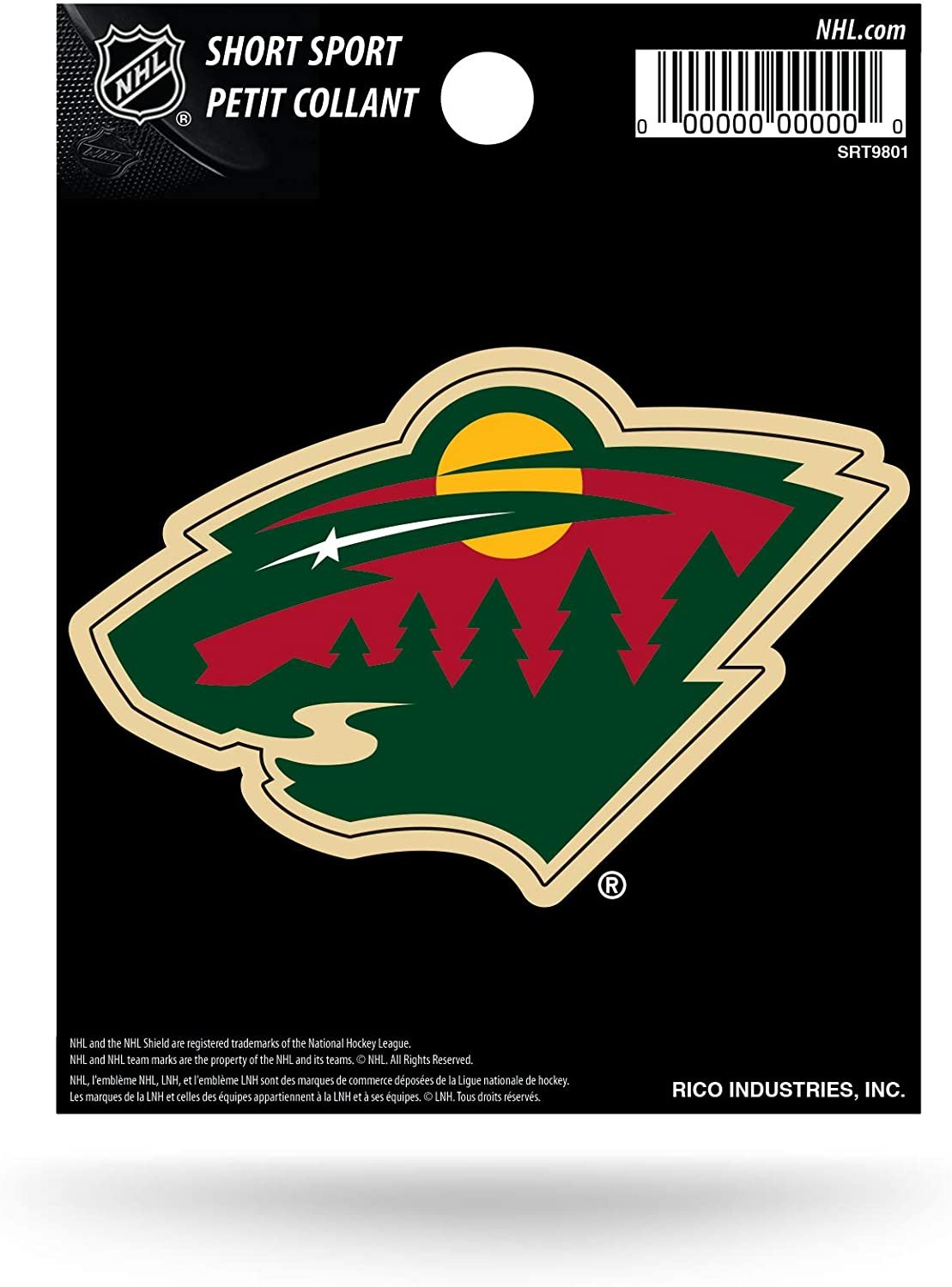 Minnesota Wild 3" Short Sport Decal