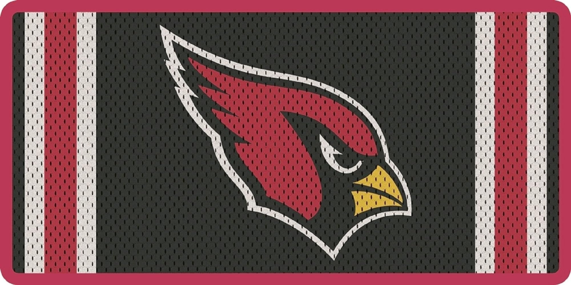 Arizona Cardinals, Premium Laser Cut Tag License Plate, Jersey Design, Acrylic Inlaid, 12x6 Inch 1