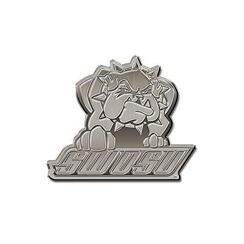 Rico Industries NCAA Southwestern Oklahoma State Bulldogs Antique Auto Emblem Antique Nickel Auto Emblem for Car/Truck/SUV 7
