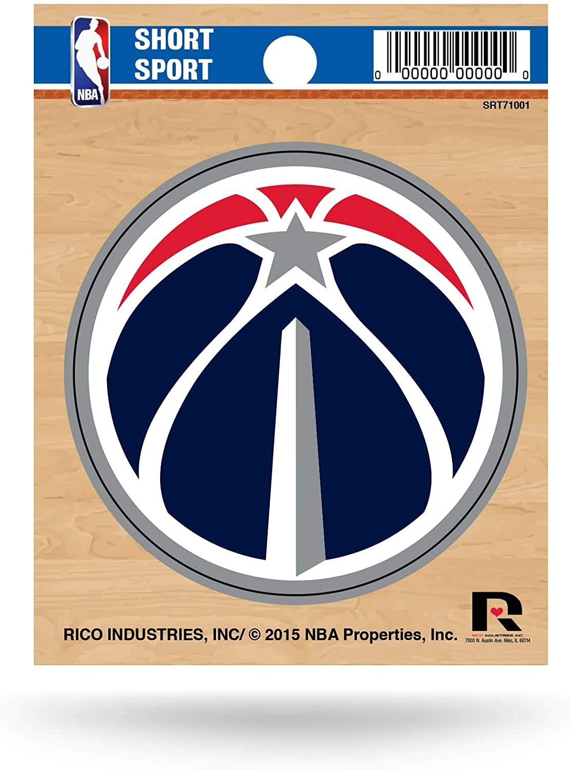 Washington Wizards 3 Inch Decal Sticker Flat Vinyl Full Adhesive Backing 1