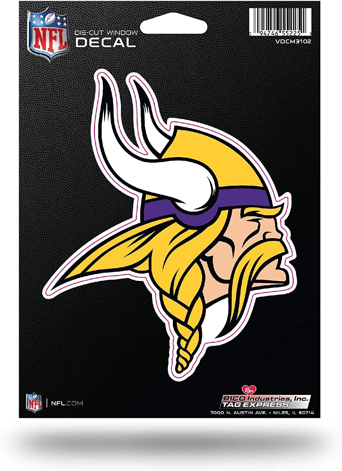Minnesota Vikings 5 Inch Die Cut Flat Vinyl Decal Sticker Adhesive Backing