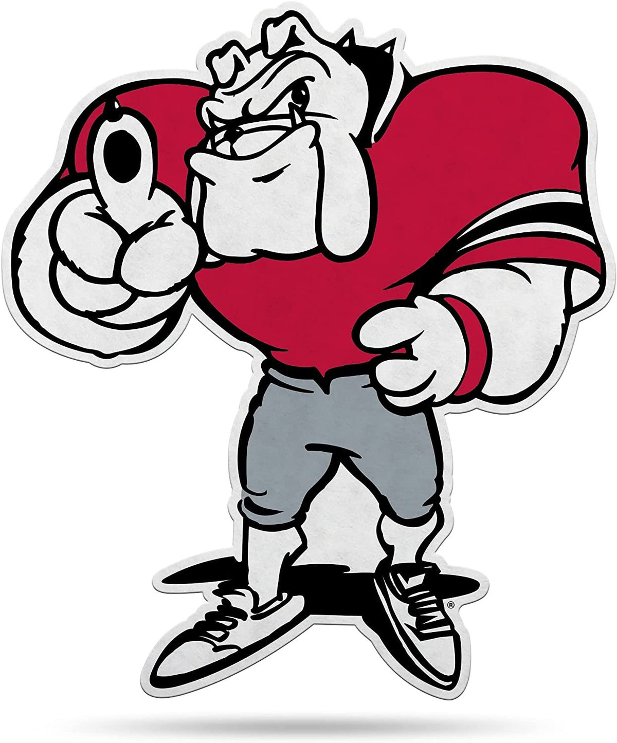 University of Georgia Bulldogs Soft Felt Pennant, Mascot Design, 18 Inch