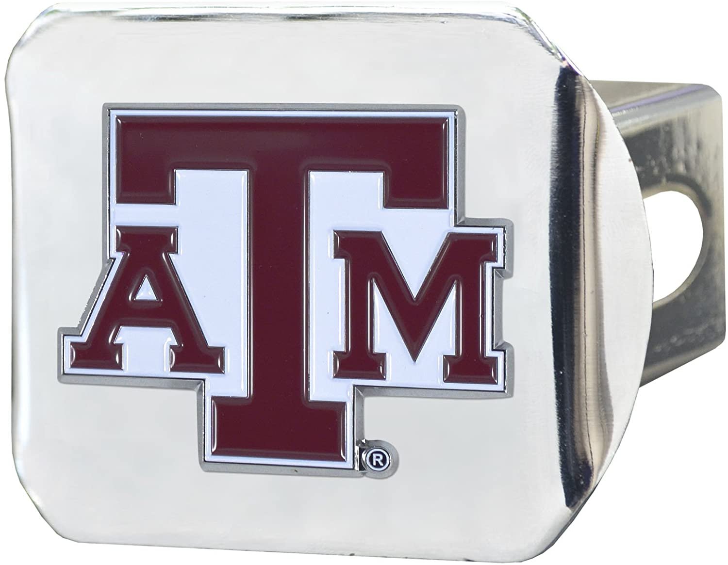 Texas A&M Aggies Hitch Cover Solid Metal with Raised Color Metal Emblem 2" Square Type III University