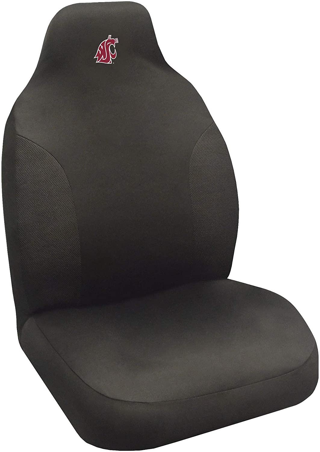 Washington State Cougars Bucket Auto Seat Cover 48x20 Inch Elastic