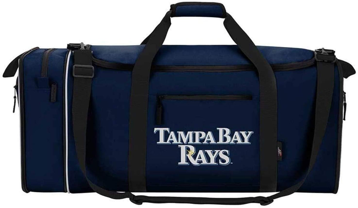 Tampa Bay Rays Premium Duffel Bag Steal Design 28x12x11 Inch, Fold Up Zipper Design