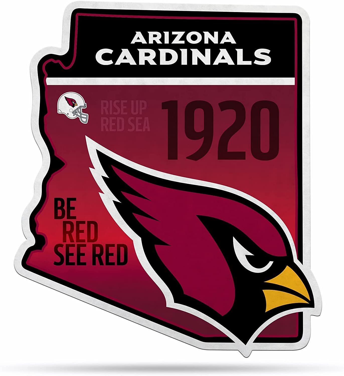 Arizona Cardinals Pennant State Shape 18 Inch Soft Felt 1