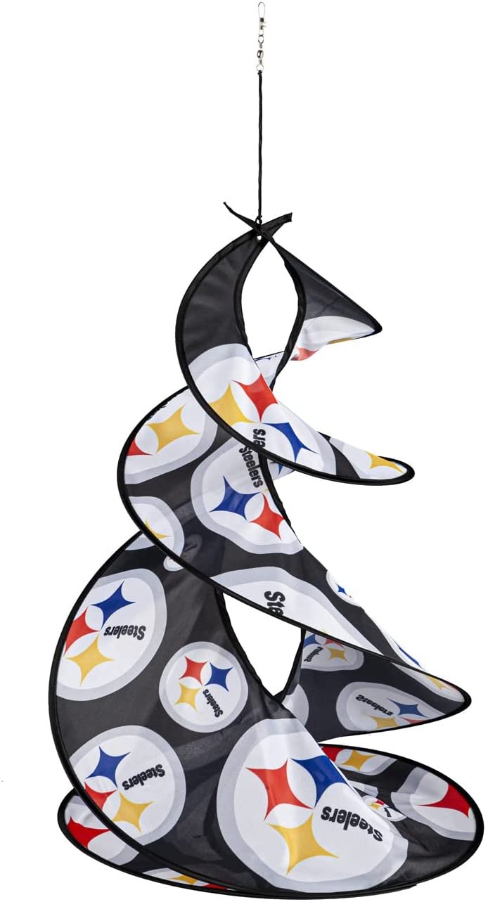 Pittsburgh Steelers Flag Banner Wind Twister Spinner Outdoor 1