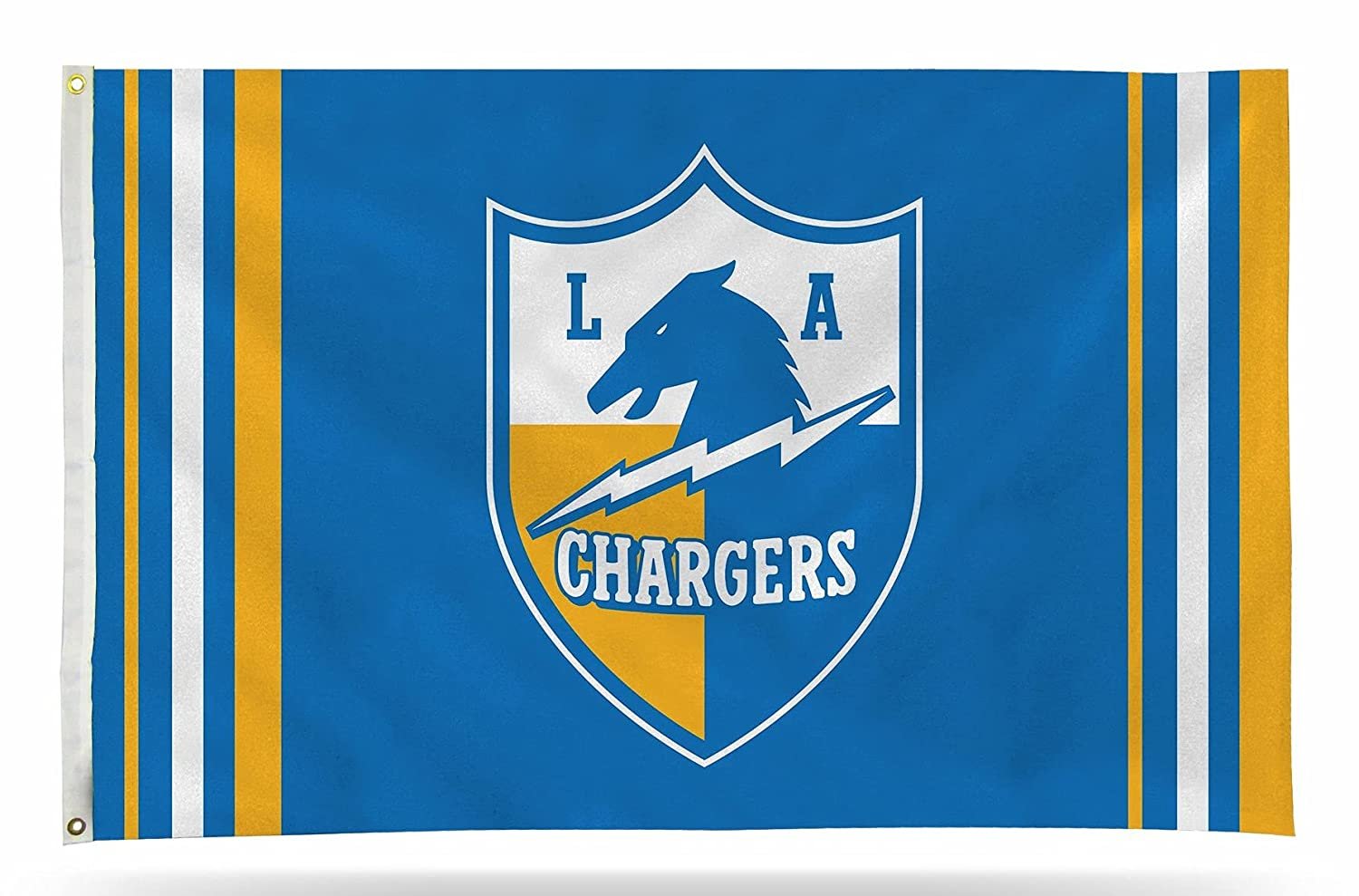 Los Angeles Chargers Flag Banner, 3x5 Foot, Retro Logo, Metal Grommets, Outdoor or Indoor Use 1