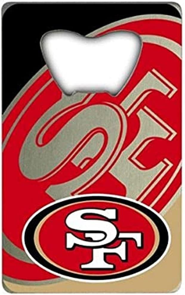 FANMATS 62565 San Francisco 49ers Credit Card Style Bottle Opener - 2” x 3.25
