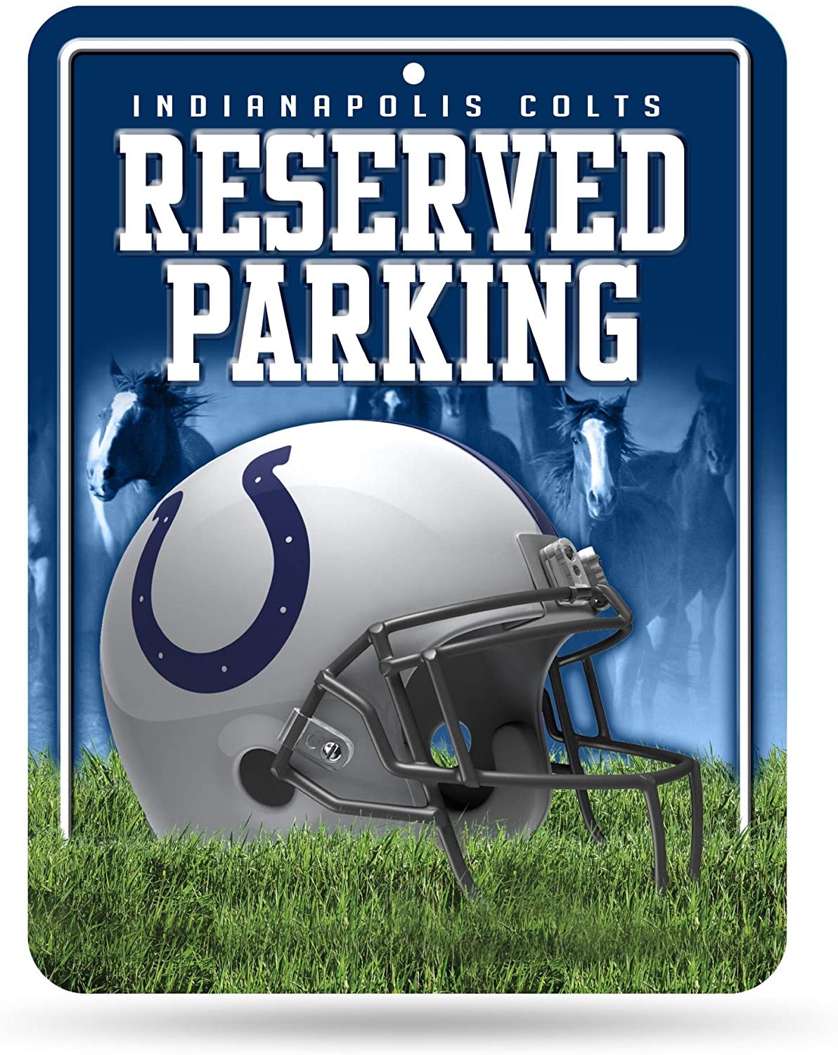 Indianapolis Colts Metal Parking Sign