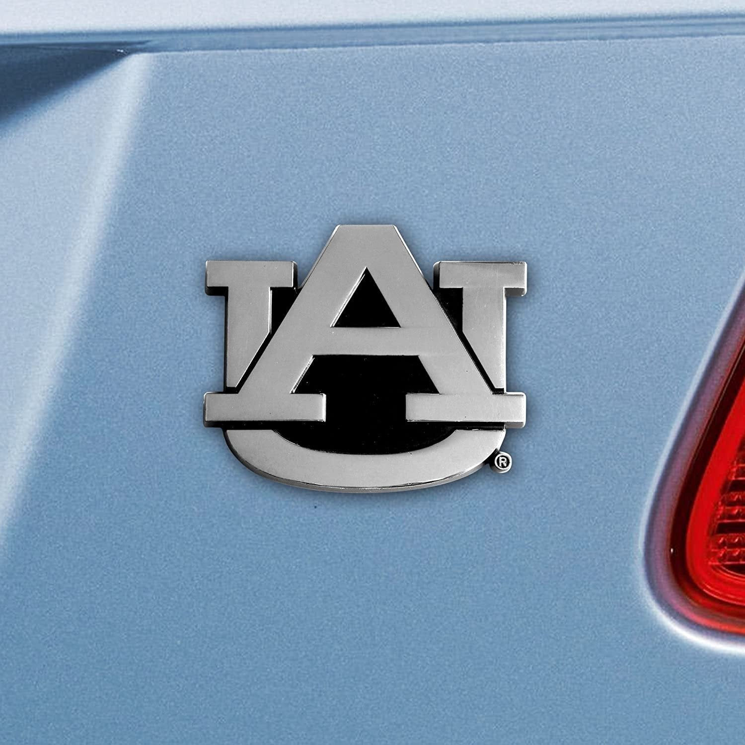 Auburn University Tigers Premium Solid Metal Raised Auto Emblem, Shape Cut, Adhesive Backing 2