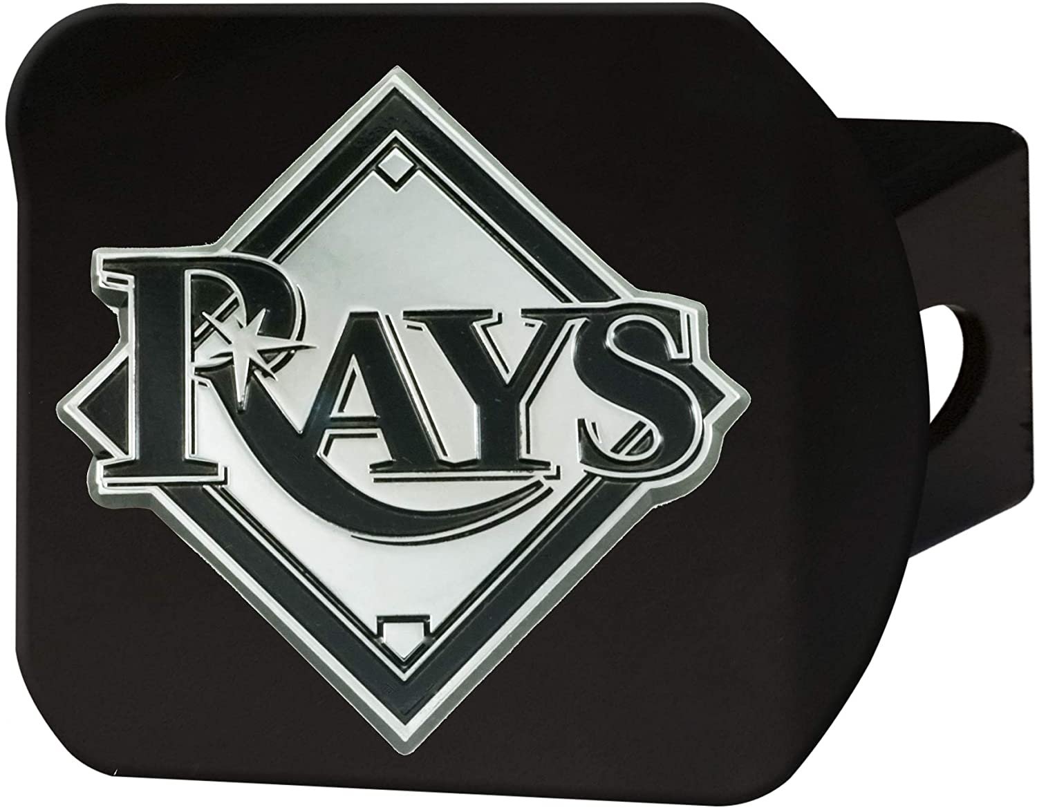 FANMATS 26726 MLB - Tampa Bay Rays Hitch Cover - Black